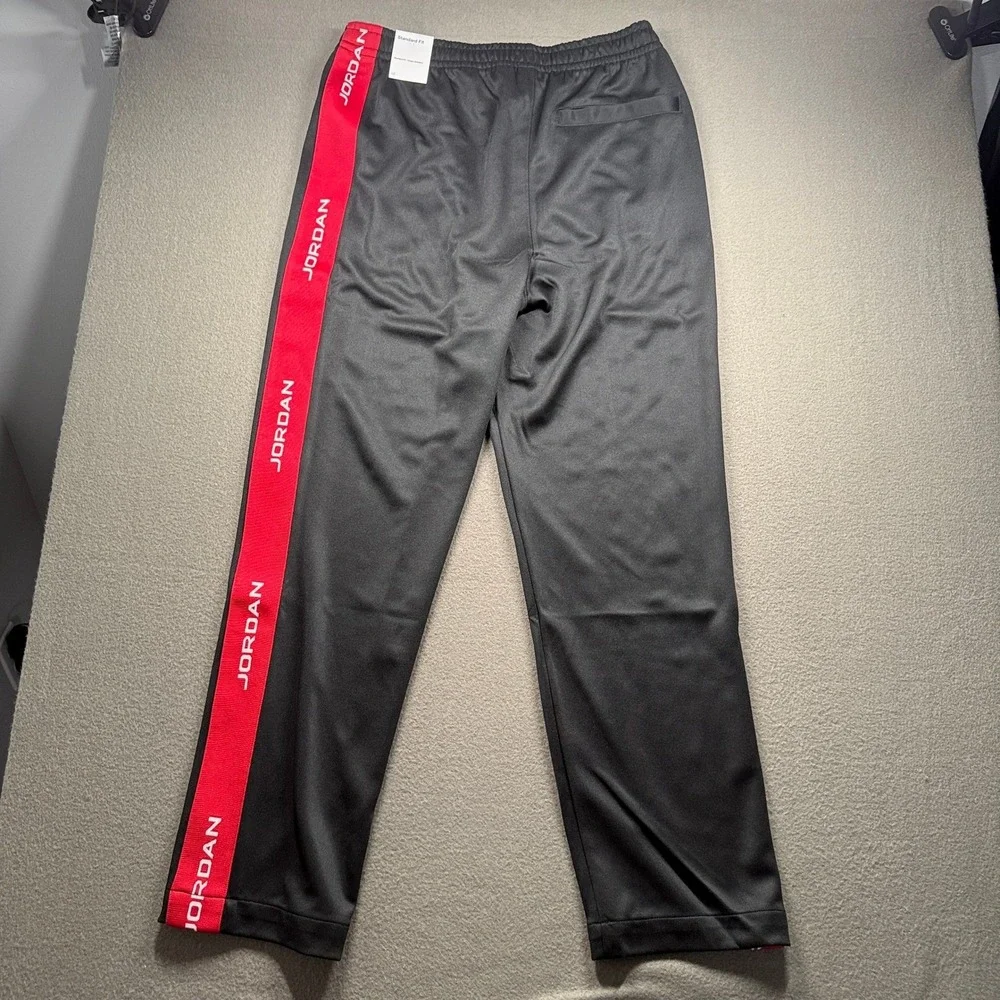 Jordan Track Pants Men Size Large Black Red Athletic Track 5038